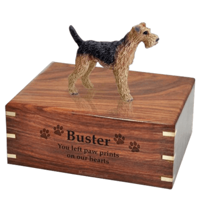 Airedale X-Large Doggy Urn